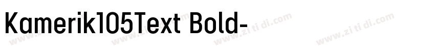 Kamerik105Text Bold字体转换